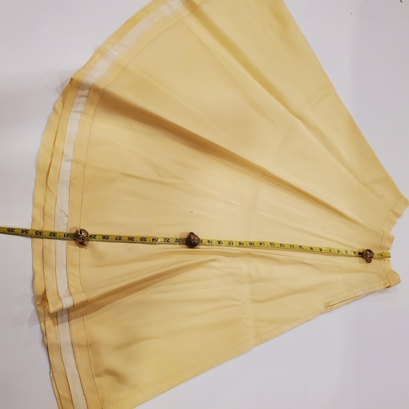 VINTAGE 40s 50s taffeta skirt buttercup yellow - Picture 7 of 12
